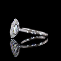 2.16 CT Step Marquise Lab-Grown Diamond Ring in 14K White Gold view 4