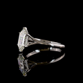 1.64 CT Step Marquise Lab-Grown Diamond Ring in 14K White Gold view 5