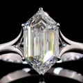2.51 CT Step Marquise Lab-Grown Diamond Ring in 14K White Gold view 3