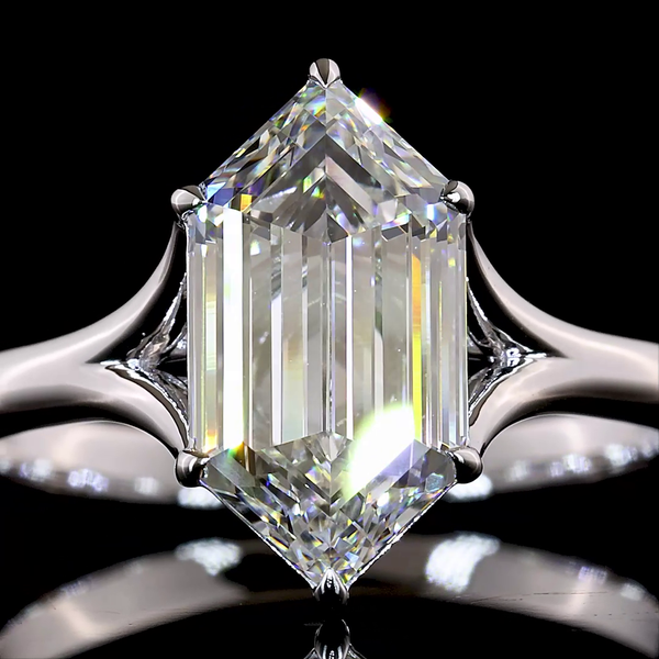 2.51 CT Step Marquise Lab-Grown Diamond Ring in 14K White Gold – product view 2