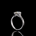 2.51 CT Step Marquise Lab-Grown Diamond Ring in 14K White Gold view 4
