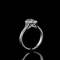 2.51 CT Step Marquise Lab-Grown Diamond Ring in 14K White Gold view 5