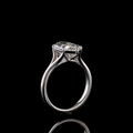 3.58 CT Step Marquise Lab-Grown Diamond Ring in 14K White Gold view 5