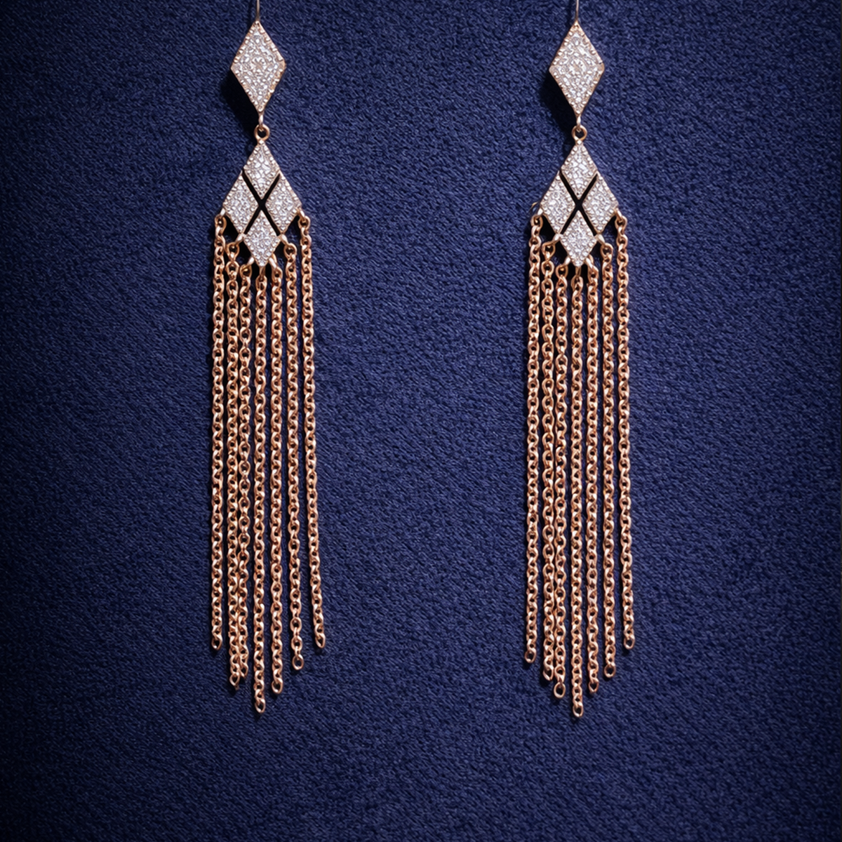 Fancy Chandelier Earrings in Two-Tone - Laura Milman New York