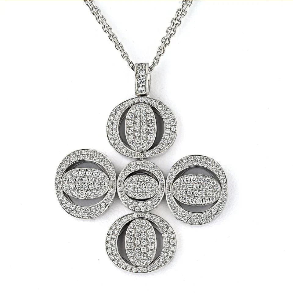 Chopard 18K White Gold Diamond Pendant — view 3 — Laura Milman New York