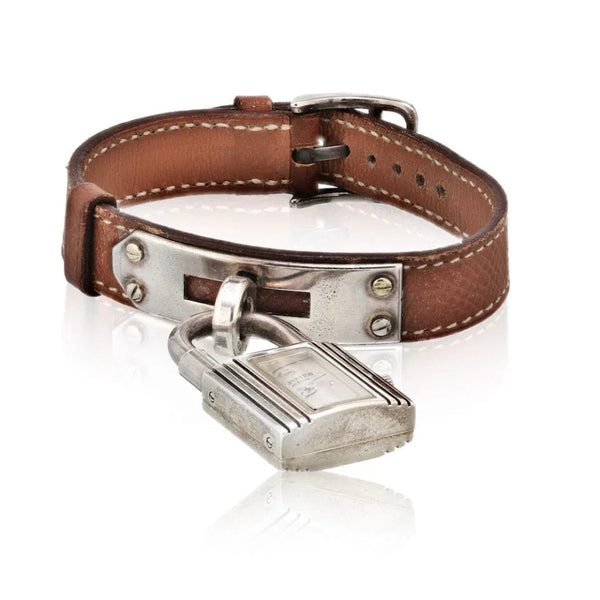 Pre-Owned Hermès Stainless Steel Mother Of Pearl Dial Women Watch
