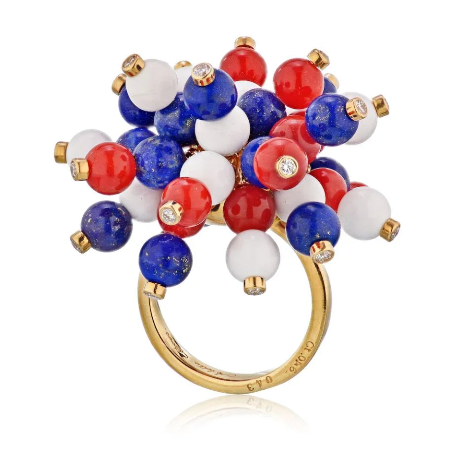 Aletto Brothers 18K Yellow Gold Diamonds, Lapis, Agate Jewelry Set — view 4 — Laura Milman New York