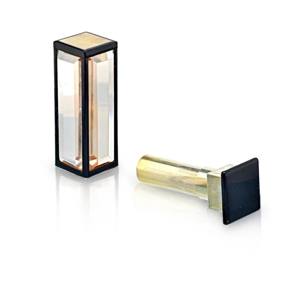 Cartier Art Deco 18K Yellow Gold Lipstick - Gold & Black Enamel Jewelry — Laura Milman New York