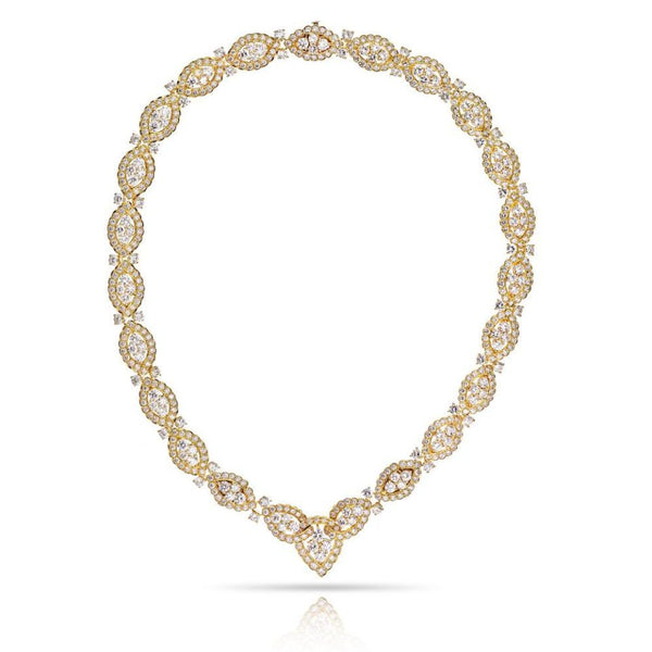 Van Cleef & Arpels Circa 1970's 18K Yellow Gold 42.00cts "ganse" Diamond Necklace — view 2