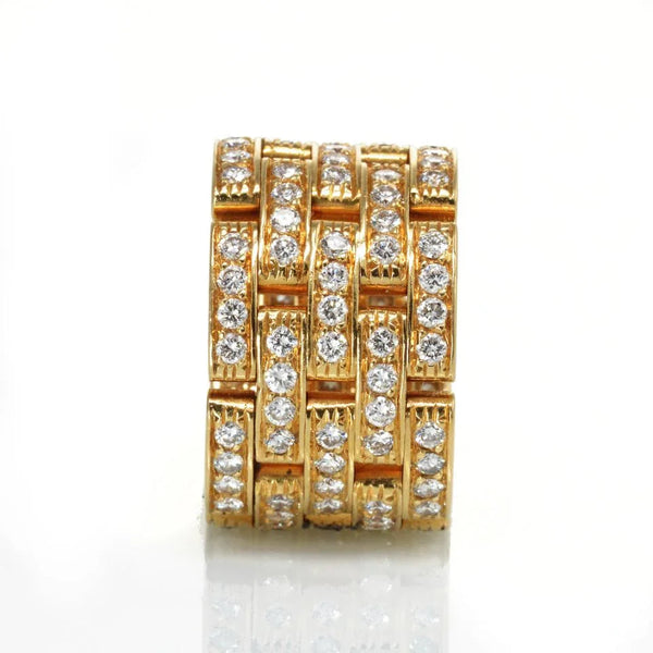 Cartier Maillon 18K Yellow Gold 2.60cts Diamond Ring — view 2