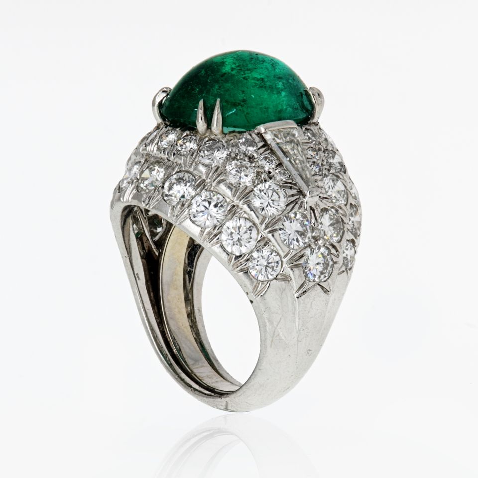 David Webb Platinum Ring Signed Designer Estate