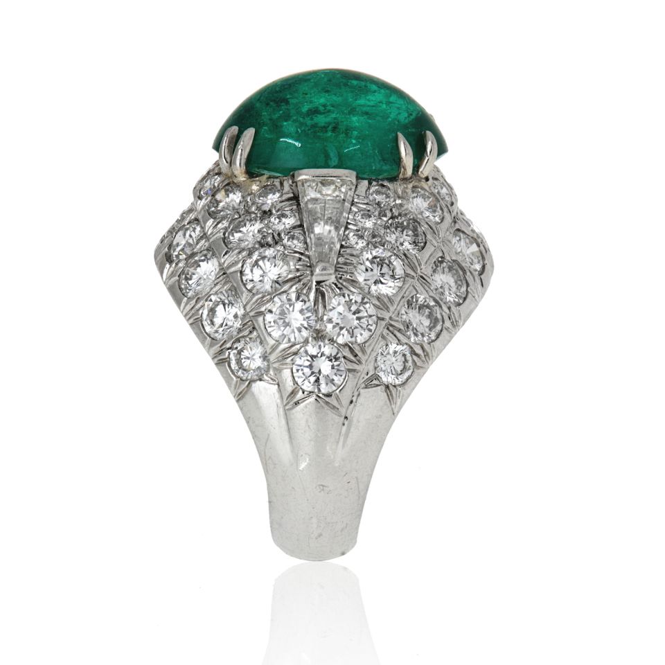 David Webb Platinum Ring Signed Designer Estate