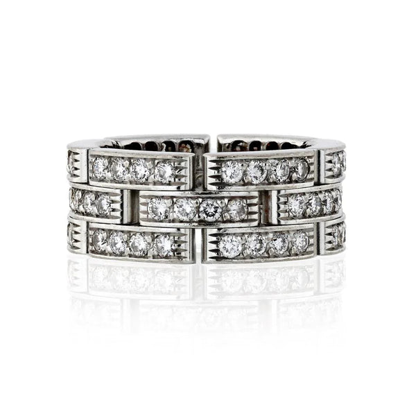 Cartier Maillon 18K White Gold 1.45cts Diamond Ring — view 2