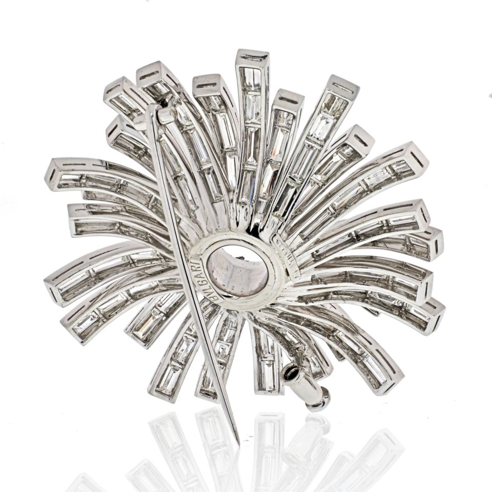Bvlgari Platinum 1960S Diamond Setting For A Brooch