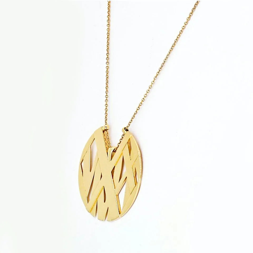 Pre-Owned Tiffany & Co. 18K Yellow Gold Atlas Large Model Necklace view 4 - Tiffany & Co. — Laura Milman New York