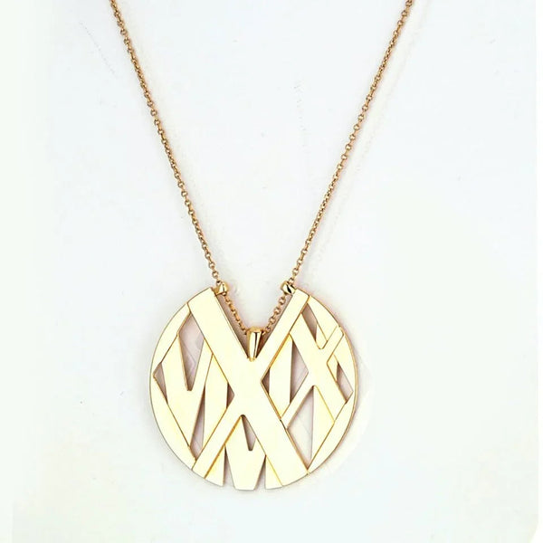Pre-Owned Tiffany & Co. 18K Yellow Gold Atlas Large Model Necklace view 2 - Tiffany & Co.