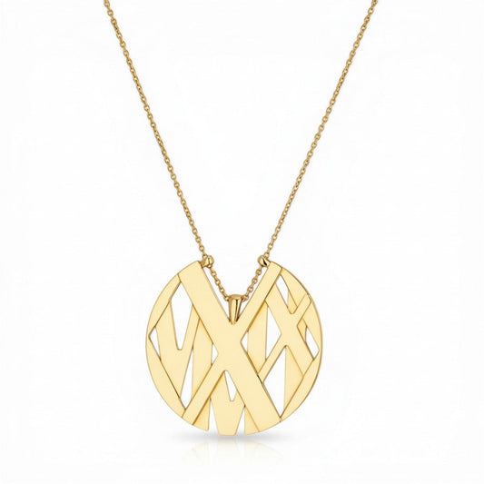 Pre-Owned Tiffany & Co. 18K Yellow Gold Atlas Large Model Necklace - Tiffany & Co. Necklace