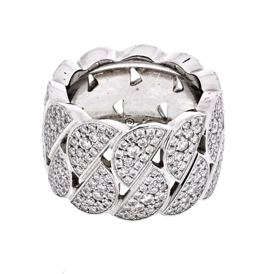 Cartier 18K White Gold La Dona Diamond Eu 51 Ring — view 3 — Laura Milman New York