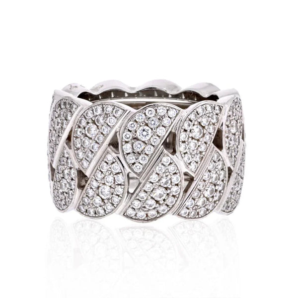 Cartier 18K White Gold La Dona Diamond Eu 51 Ring