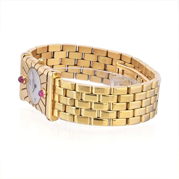 Pre-Owned Van Cleef & Arpels Façade 18K Yellow Gold Vintage Women Watch — view 2