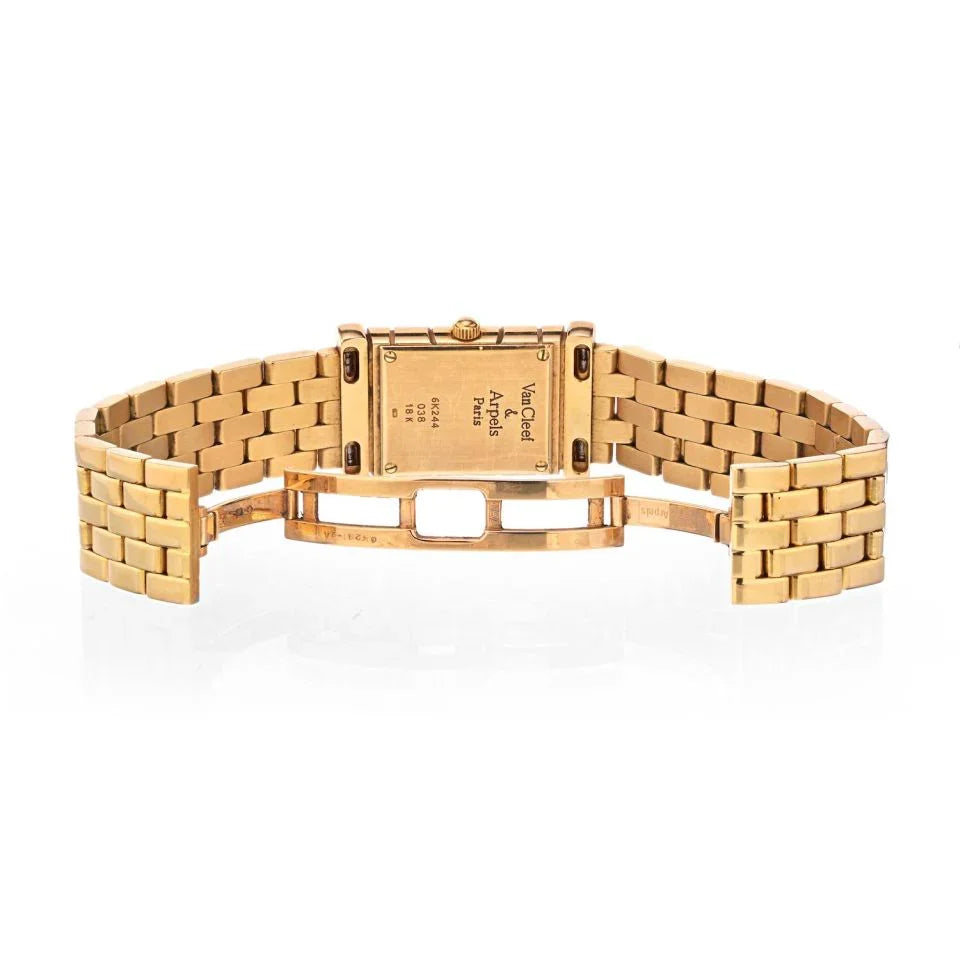 Pre-Owned Van Cleef & Arpels Façade 18K Yellow Gold Vintage Women Watch view 4 - Van Cleef & Arpels — Laura Milman New York
