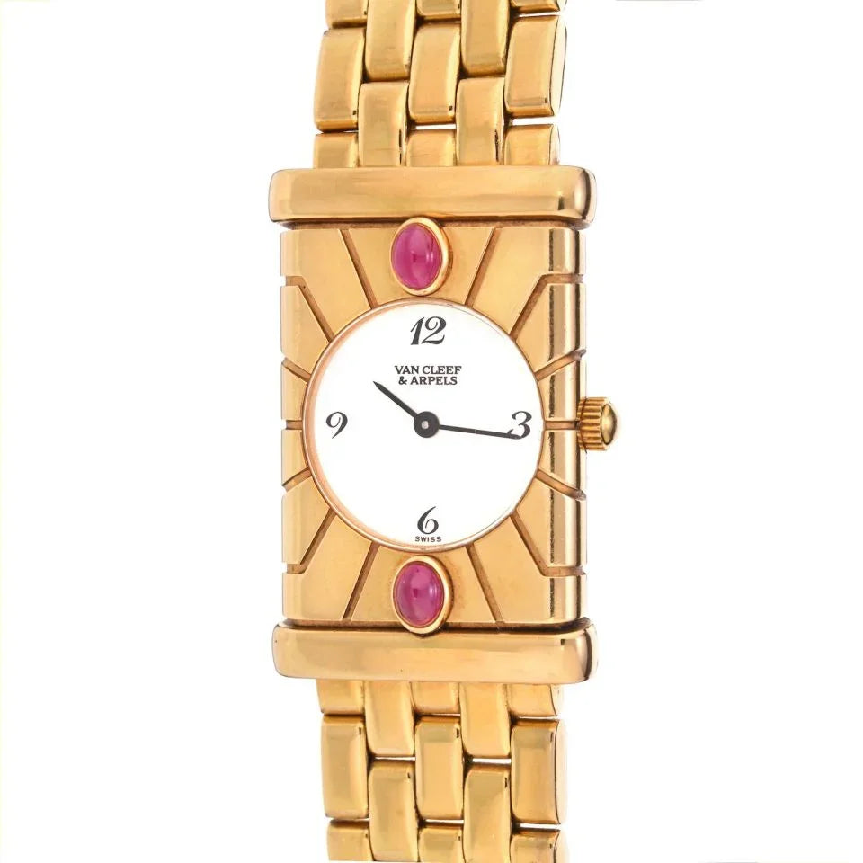 Pre-Owned Van Cleef & Arpels Façade 18K Yellow Gold Vintage Women Watch view 5 - Van Cleef & Arpels — Laura Milman New York