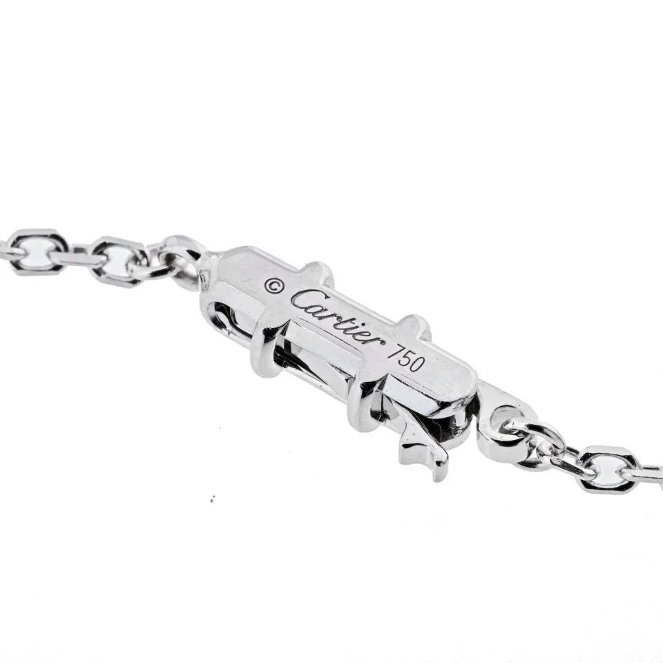 Cartier 18K White Gold L'egers Diamants Spotlight Necklace — view 5 — Laura Milman New York