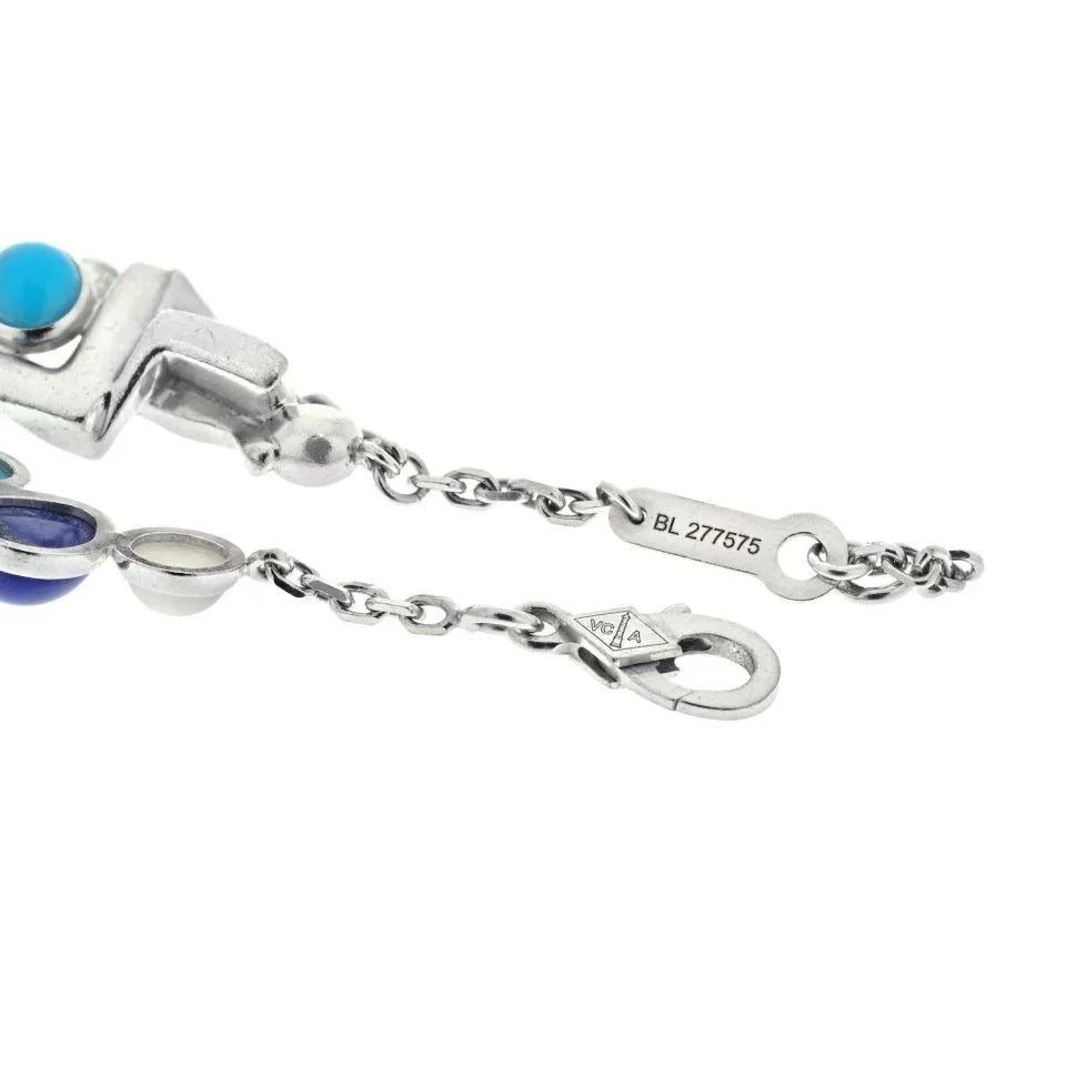 Van Cleef & Arpels 18K White Gold Romance In Paris Charm Bracelet — view 5 — Laura Milman New York