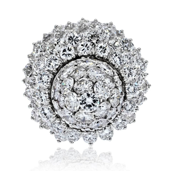 Pre-Owned Cartier Platinum 5.85 Carat Diamond Tulip Vintage Ring - Cartier Ring