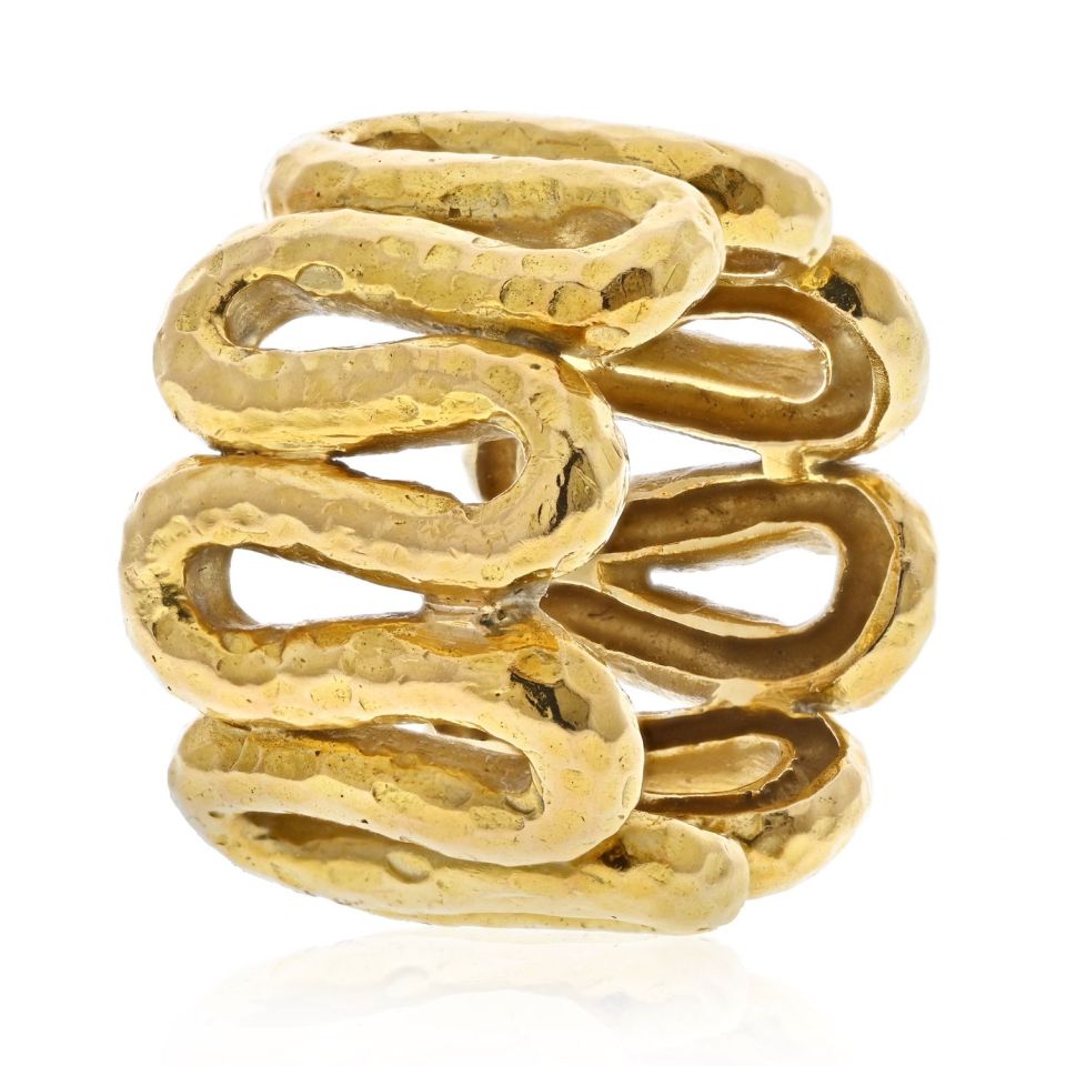 David Webb Estate Ring 18K Yellow Gold