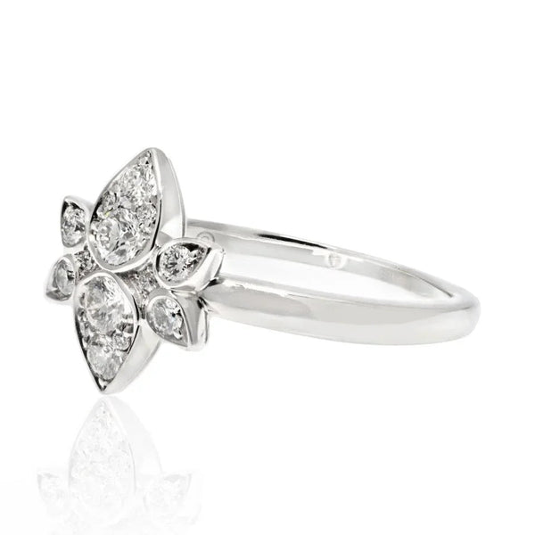 Pre-Owned Cartier 18K White Gold Cartier Inde Mystérieuse Diamond Ring view 2 - Cartier