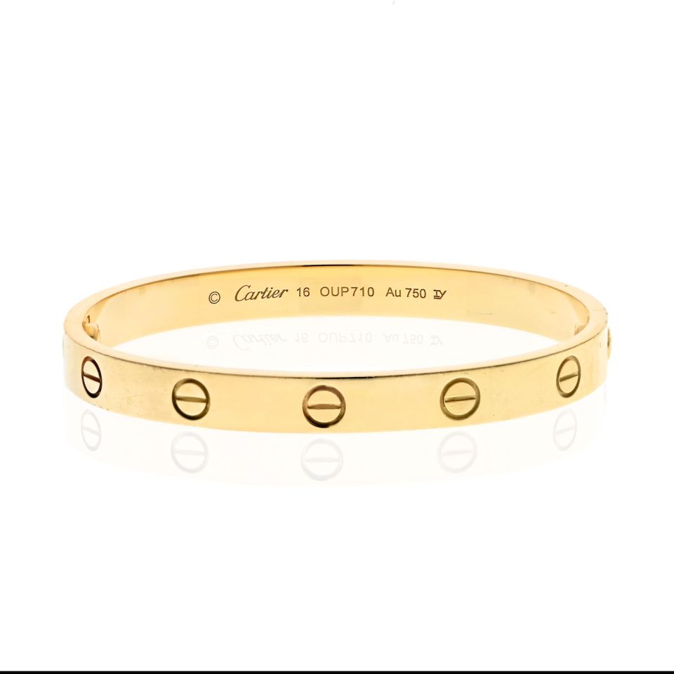 Cartier Love 18k Yellow Gold Bracelet