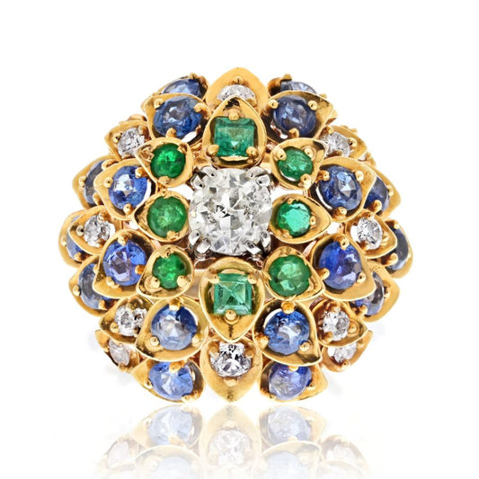 David Webb Estate Ring 18K Yellow Gold