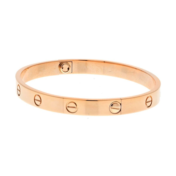 Pre-Owned Cartier Love 18K Rose Gold Love Size 18 Bracelet view 2 - Cartier