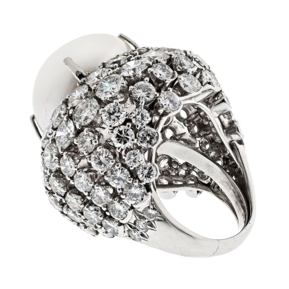David Webb Estate Ring Platinum 21 cts Diamond