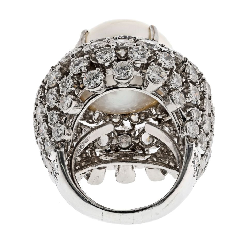 David Webb Estate Ring Platinum 21 cts Diamond