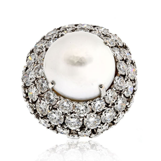 David Webb Estate Ring Platinum 21 cts Diamond