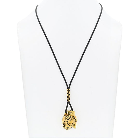 Cartier Panthere Lariat Pendant Necklace in 18K Au, Silk, 38-In