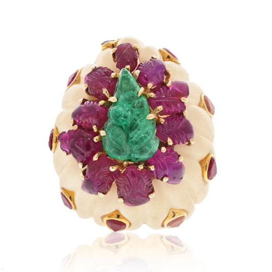 David Webb Estate Ring 18K Yellow Gold