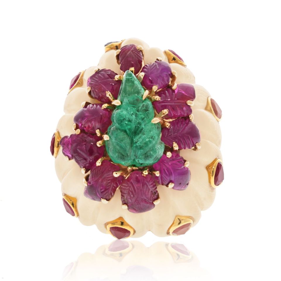 David Webb Estate Ring 18K Yellow Gold