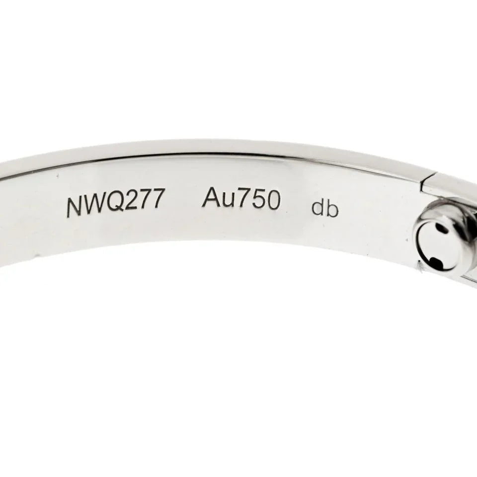 Cartier Love 18K White Gold Love Size 18 Bracelet — view 4 — Laura Milman New York