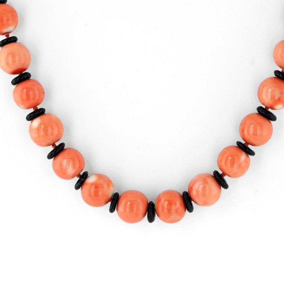 Vintage Bvlgari 18K Yellow Gold Candy-Colored Enamel Diamond Bead Necklace