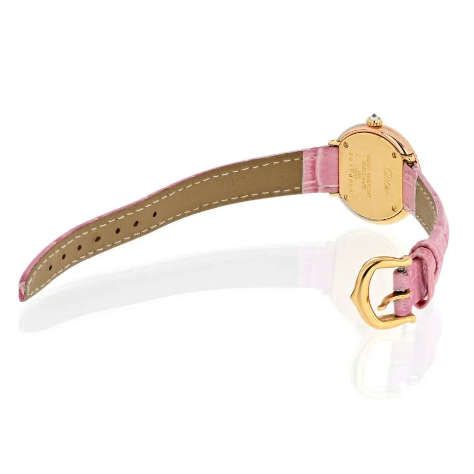 Pre-Owned Cartier Trinity 18K Tri Color Trinity Round Dial 27mm 1990's Diamond Women Watch view 3 - Cartier — Laura Milman New York