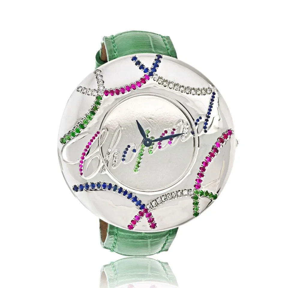 Pre-Owned Chopard 18K White Gold Chopardissimo Mirror Dial 40mm Dial Women Watch - Chopard Watch — Laura Milman New York