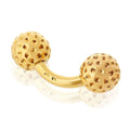 Pre-Owned Hermes 18K Yellow Gold Golf Ball Cuff Links view 4 - Hermès