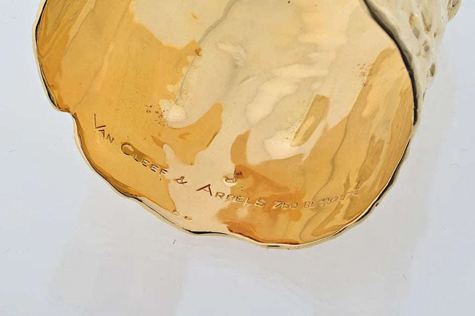 Van Cleef & Arpels 18ky Gold “jackie O” Manchette Cuff Bracelet — view 4 — Laura Milman New York