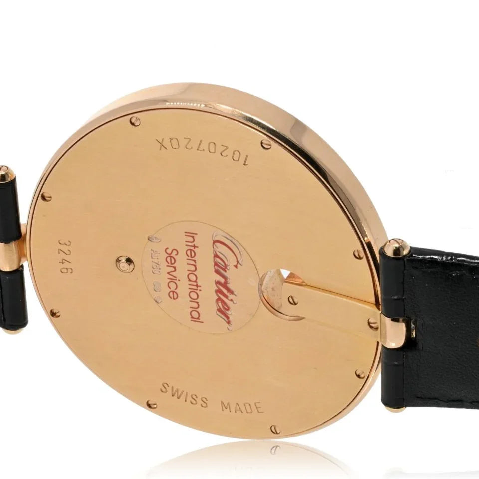 Pre-Owned Cartier 18K Rose Gold Captive 55mm Diamond Bezel And Diamond Dial Watch — view 5 — Laura Milman New York