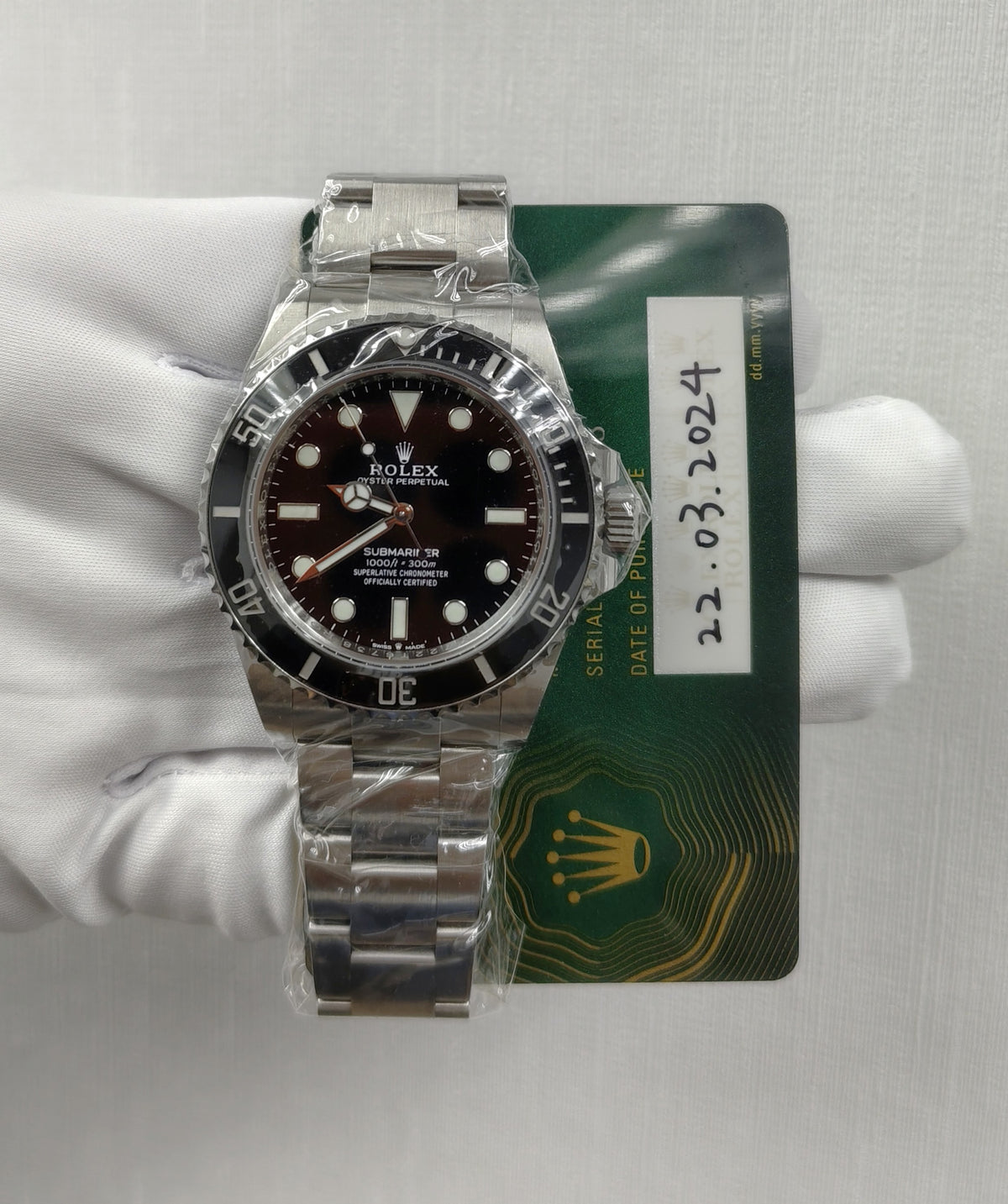 ROLEX SUBMARINER NO DATE 124060 — view 3 — Laura Milman New York