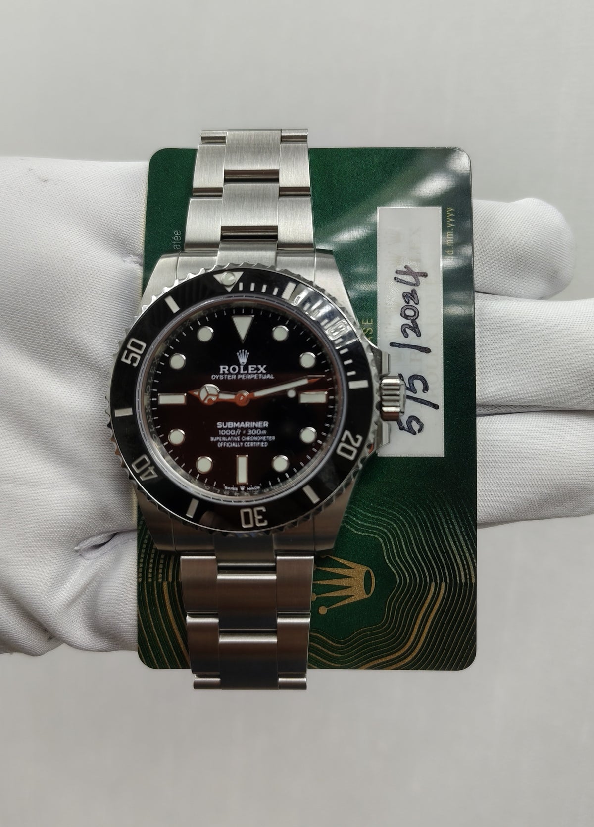 ROLEX SUBMARINER NO DATE 124060 — view 3 — Laura Milman New York