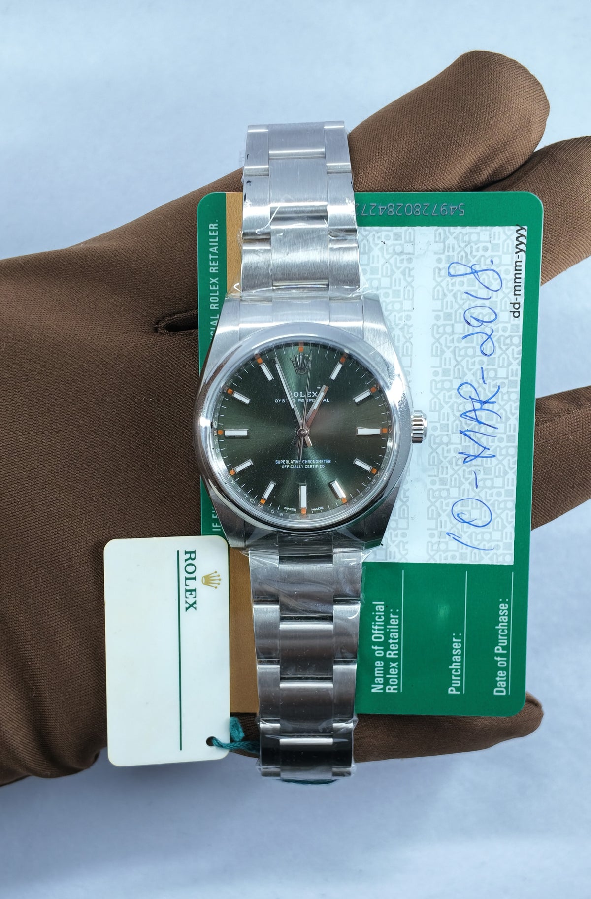 Pre-Owned Rolex Oyster Perpetual 114200 — view 2 — Laura Milman New York